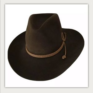 Peter Grimm Ltd Womens Garland Felt Cowgirl Hat Black One Size